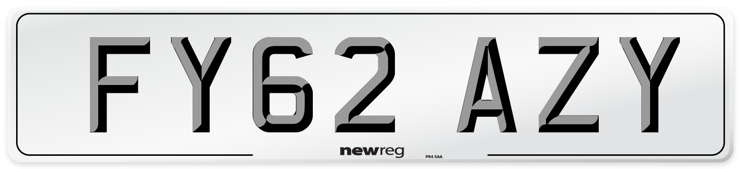 FY62 AZY Number Plate from New Reg